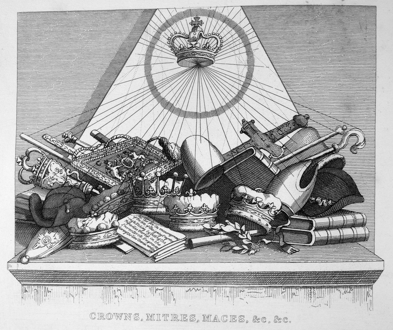 Couronnes, mitres, masses, etc., 1754 - William Hogarth