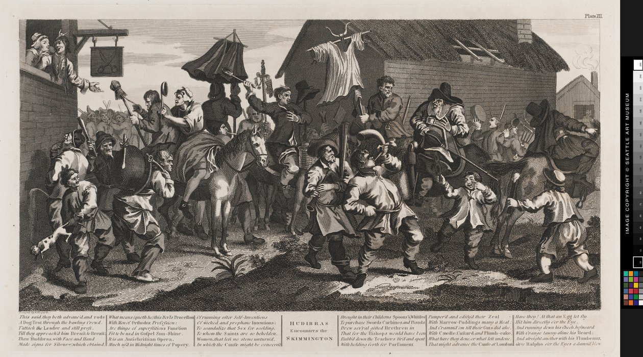 Hudibras et le Skimmington - William Hogarth