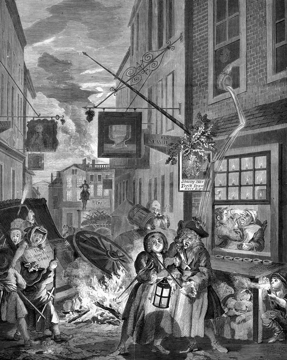 Nuit - Londres - William Hogarth