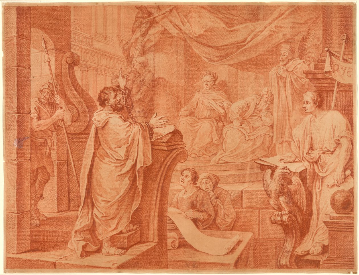Paul devant Félix - William Hogarth