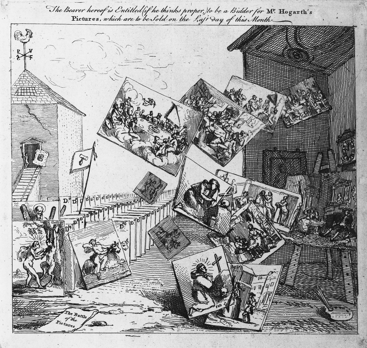 La Bataille des Images, 1745 - William Hogarth
