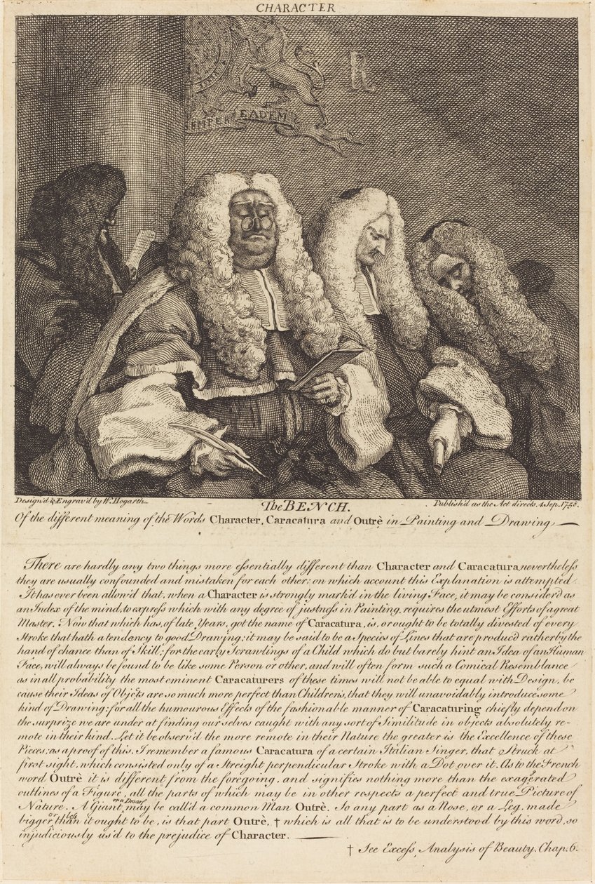 Le banc - William Hogarth