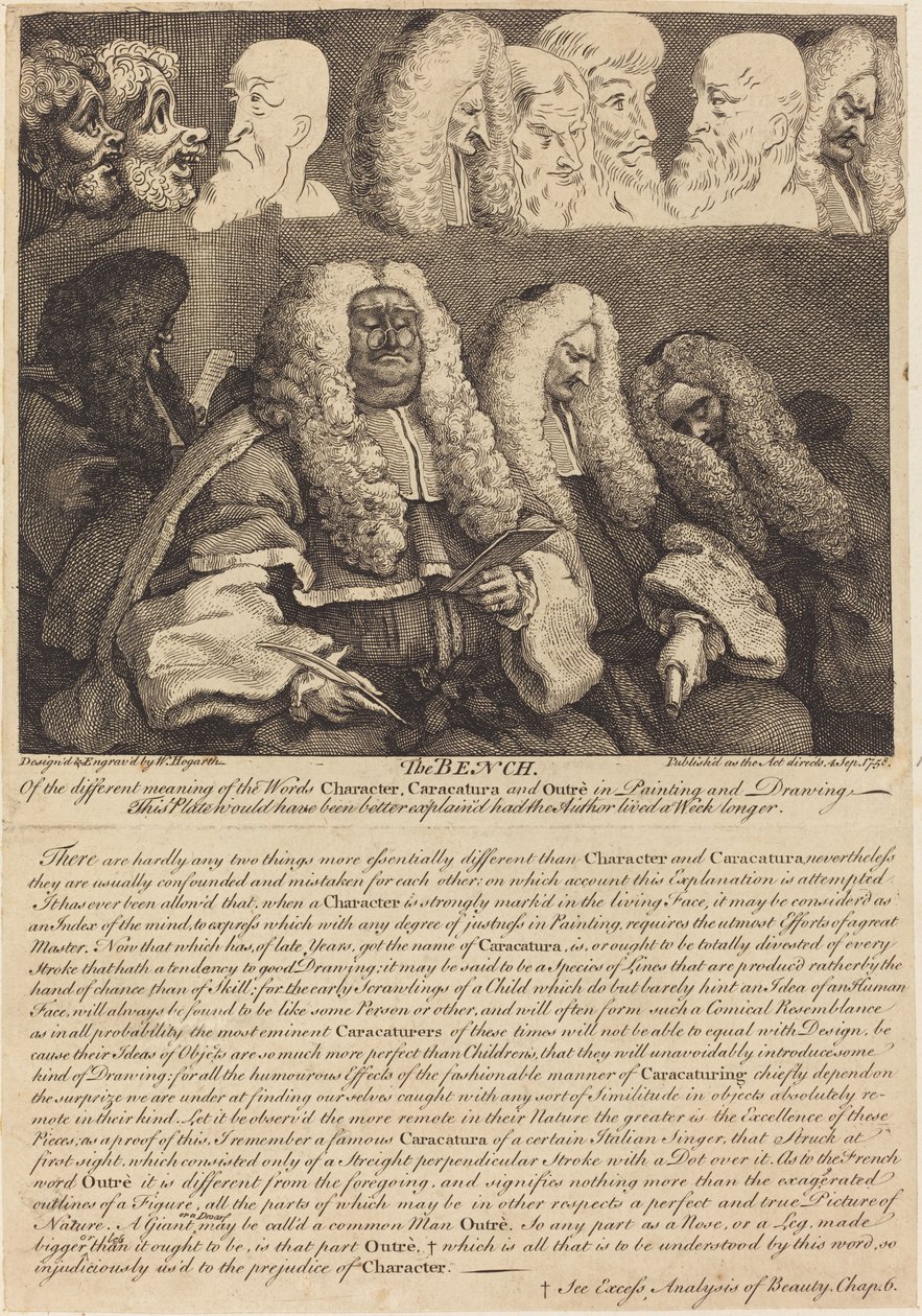 Le banc - William Hogarth