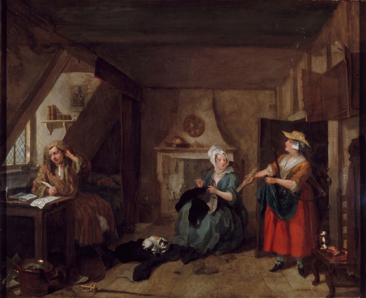 Le Poète en détresse - William Hogarth