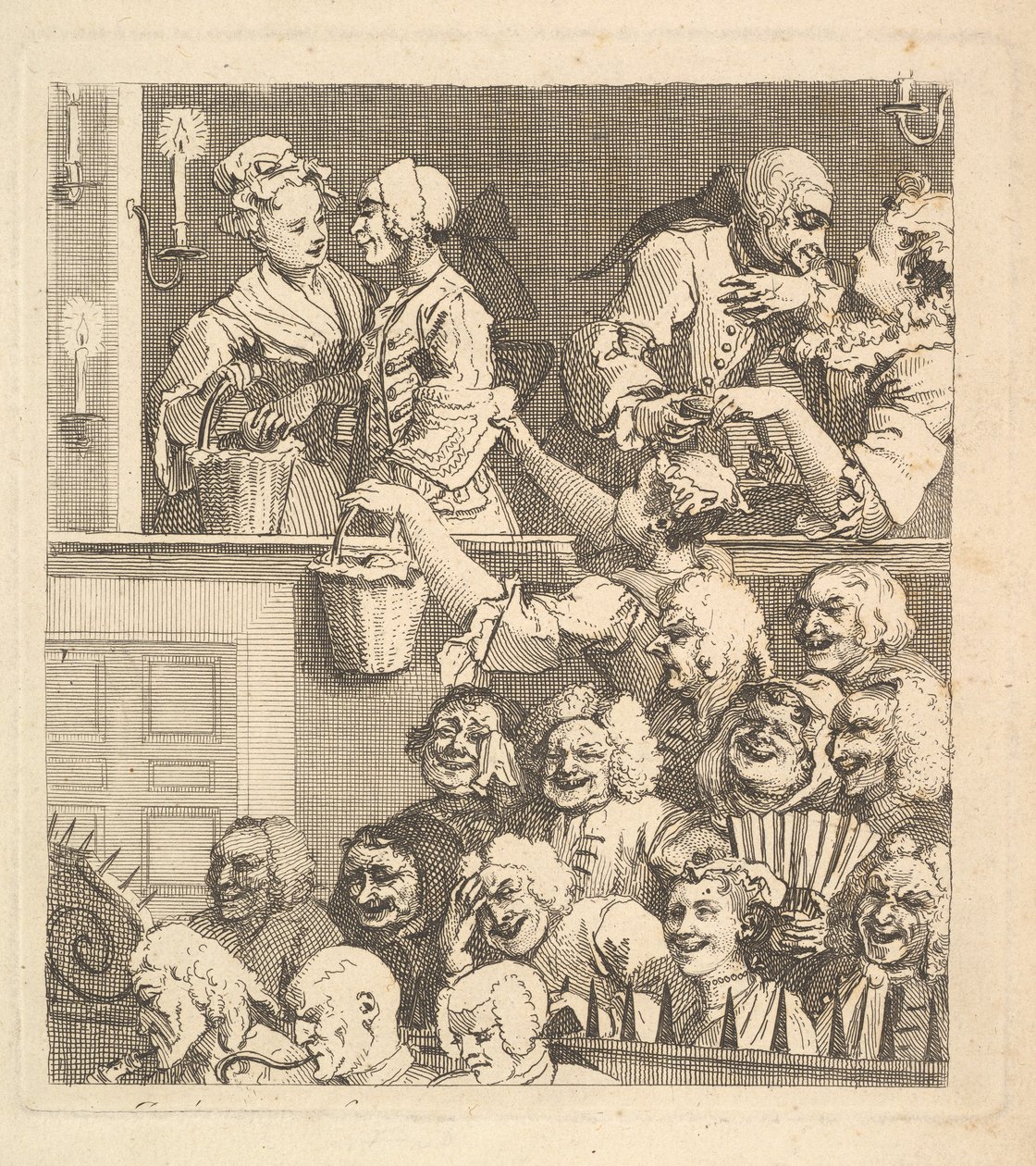 Le public riant - William Hogarth