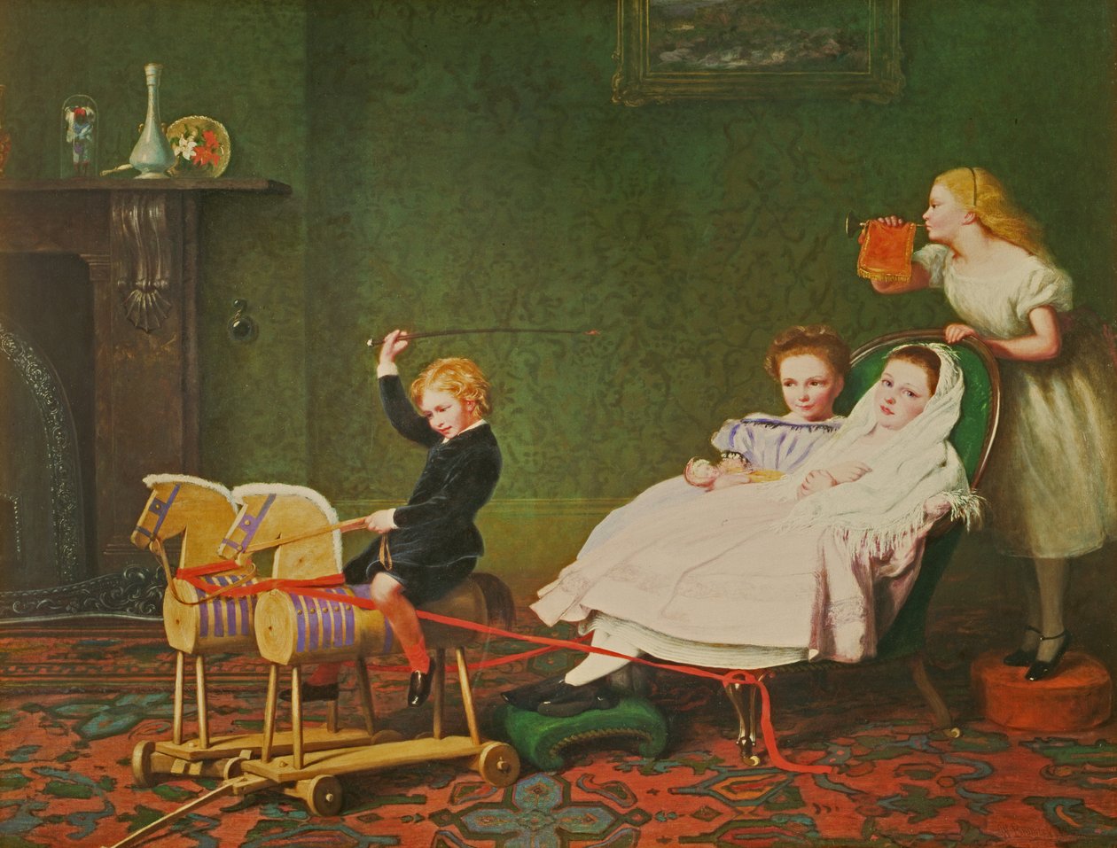 Une calèche pour le bal, 1868 - William III Bromley