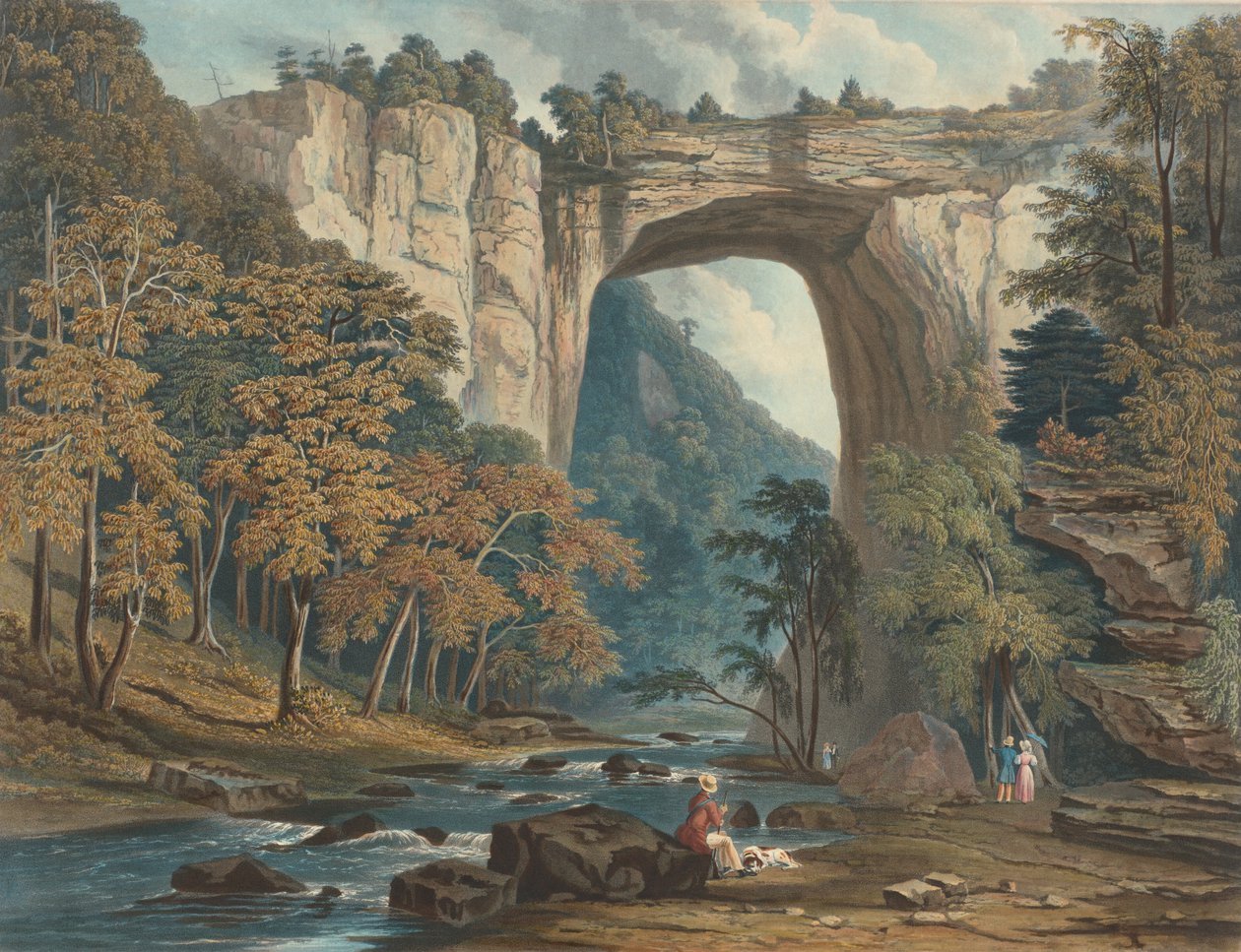 Vue du pont naturel, 1835 - William James Bennett