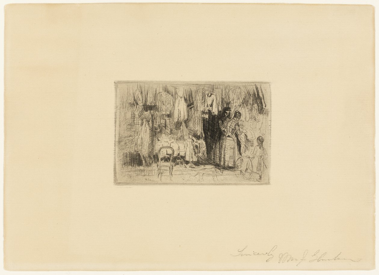 Chez la couturière - William James Glackens