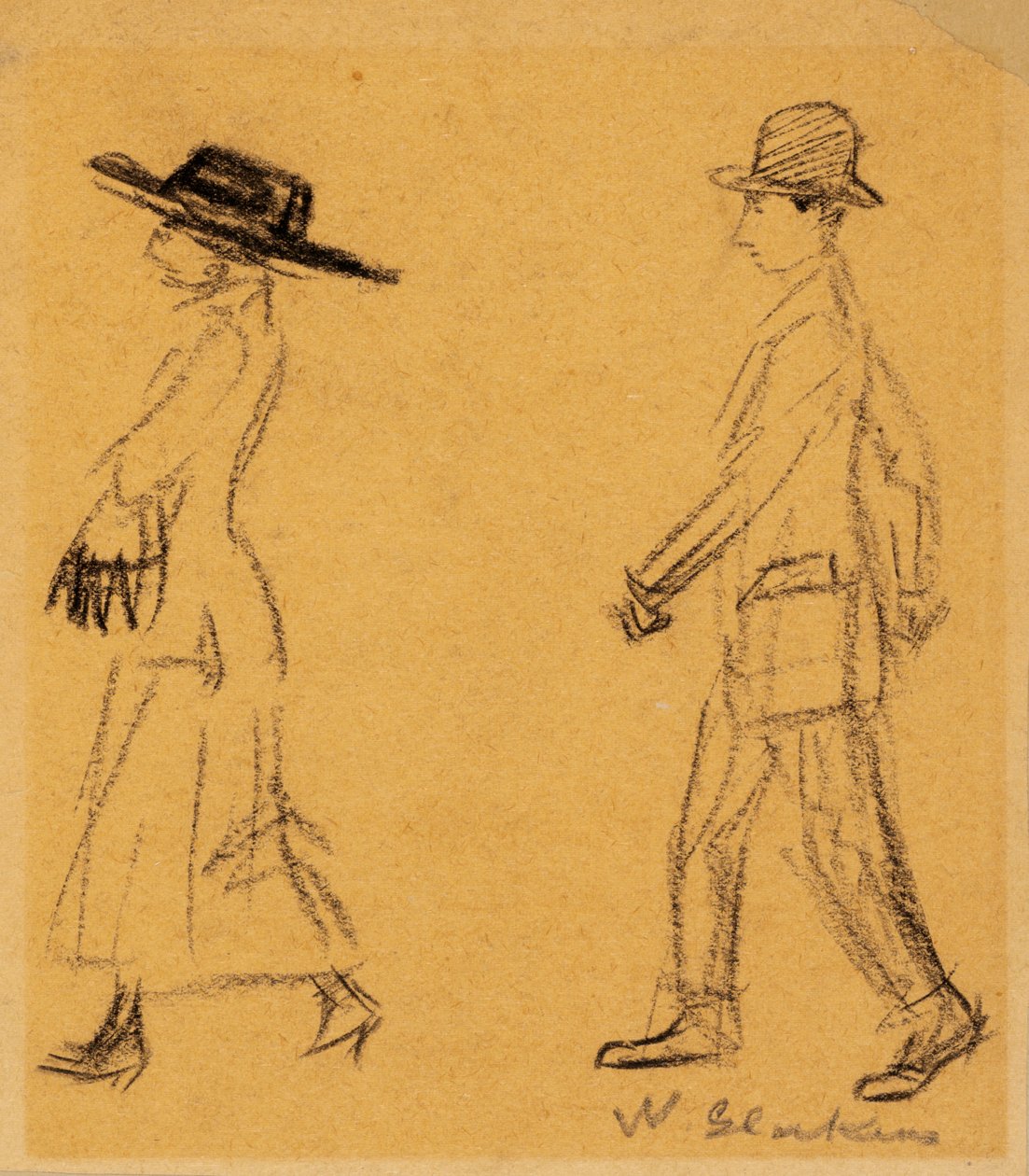 Homme suivant une femme - William James Glackens