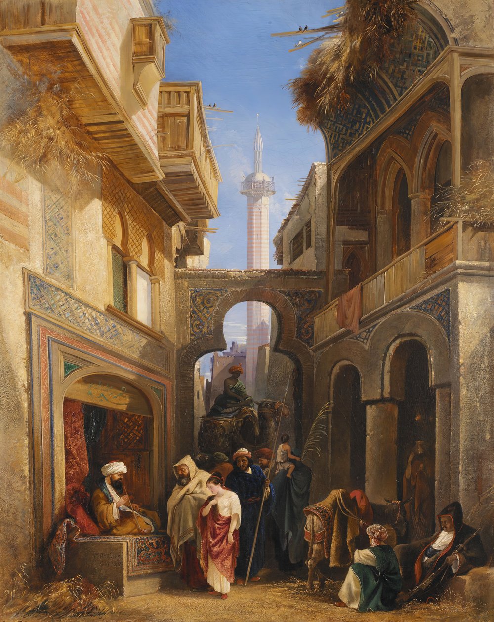 Scène de rue au Caire - William James Muller