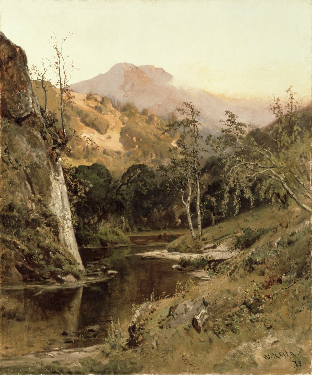 Mont Tamalpais depuis Lagunitas Creek, 1878 - William Keith