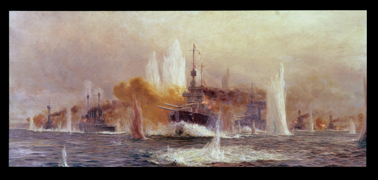 La bataille du Jutland en 1916 - William Lionel Wyllie