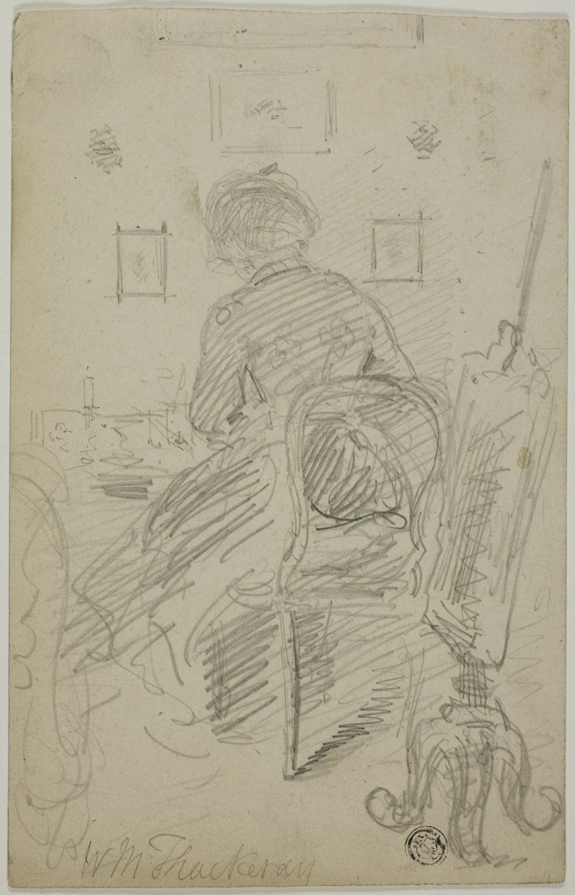 Lady Writing (vue arrière) - William Makepeace Thackeray