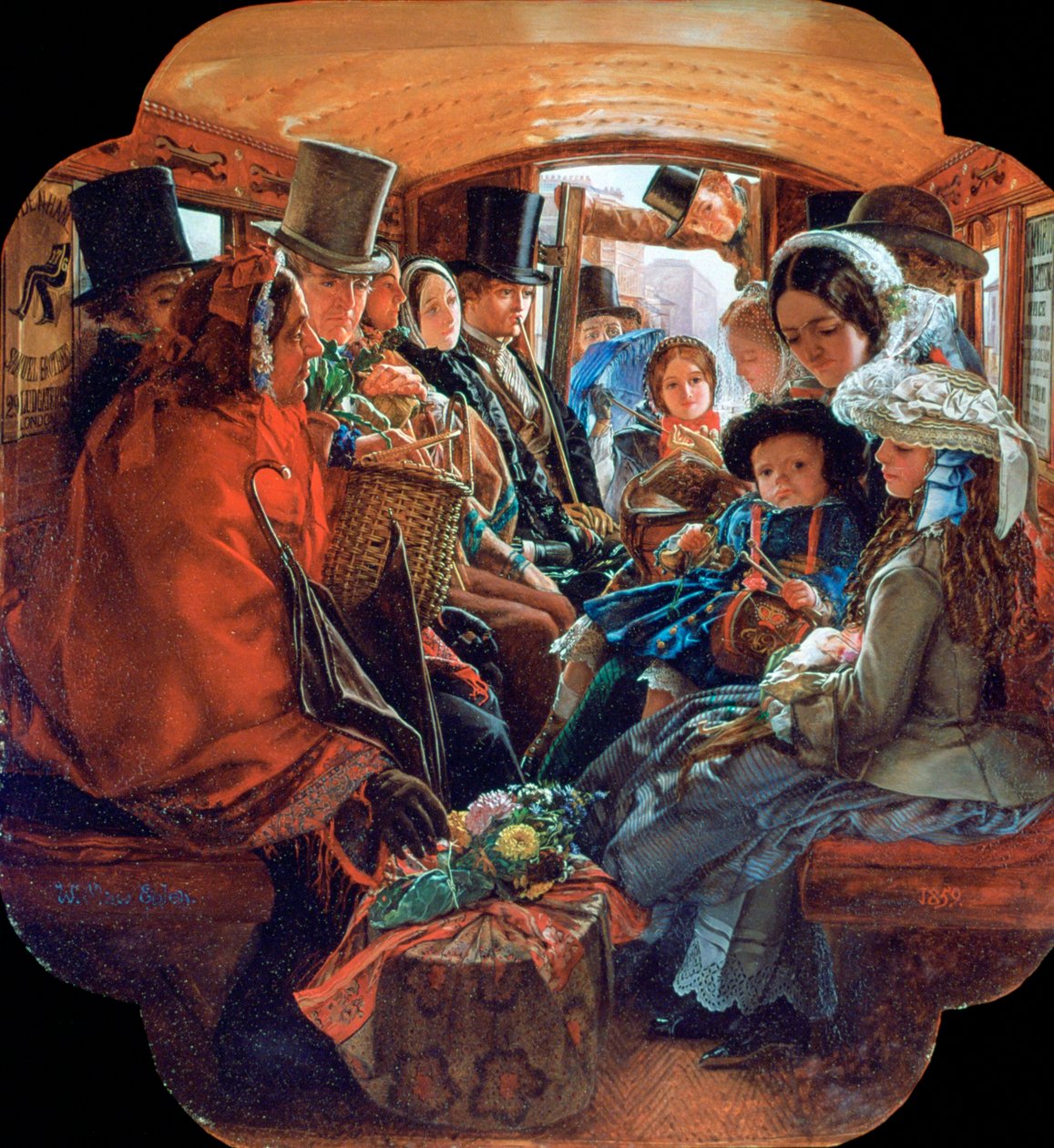 Vie en omnibus à Londres, 1859 - William Maw Egley