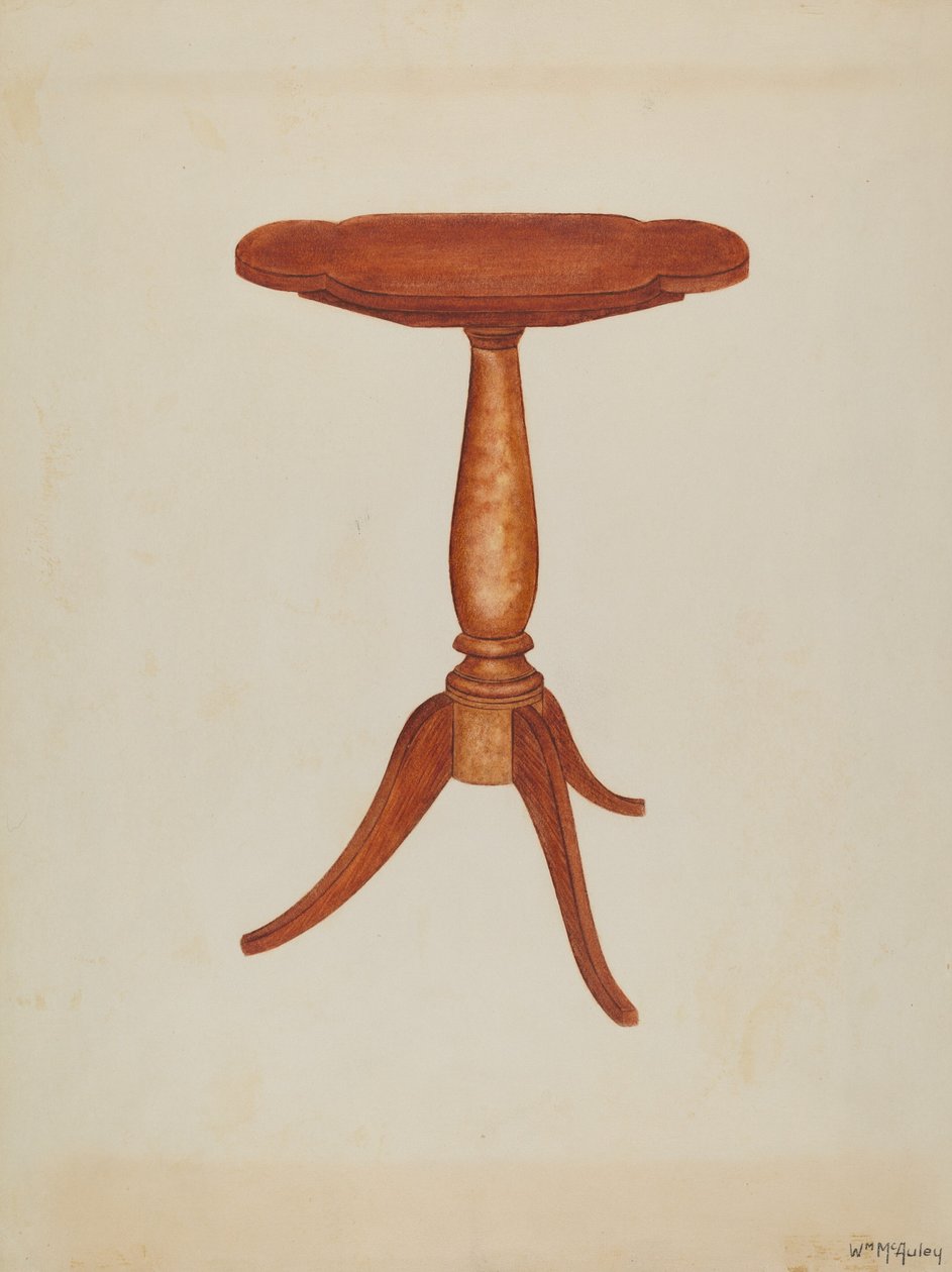 Table basculante ou table à bascule, 1937 - William McAuley