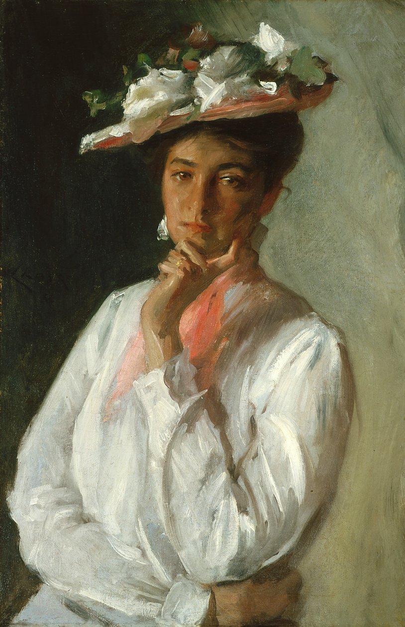 Femme en blanc - William Merritt Chase