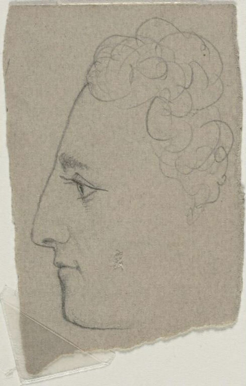 Esquisse de profil - William Michael Harnett