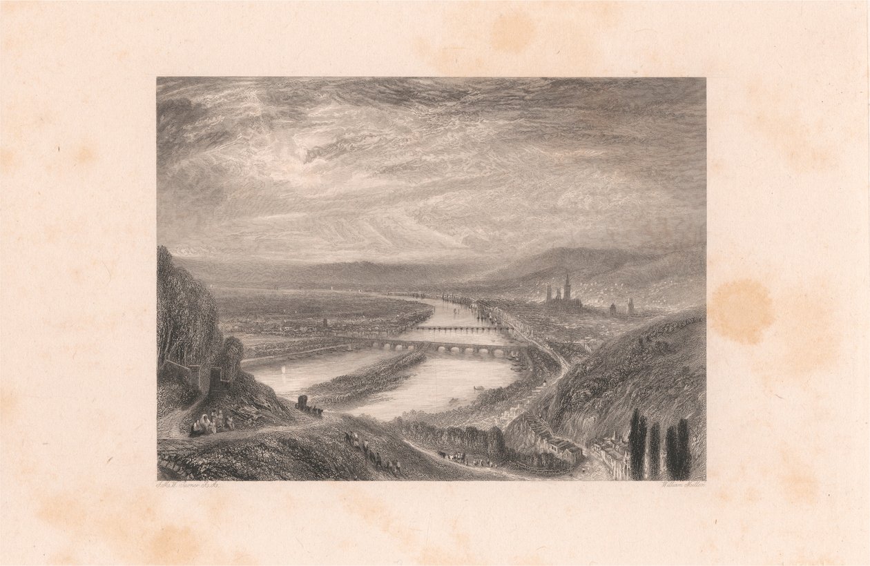 Rouen, depuis la colline Sainte-Catherine - William Miller