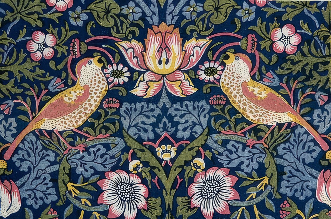 Le voleur de fraises (détail). 1883 - William Morris