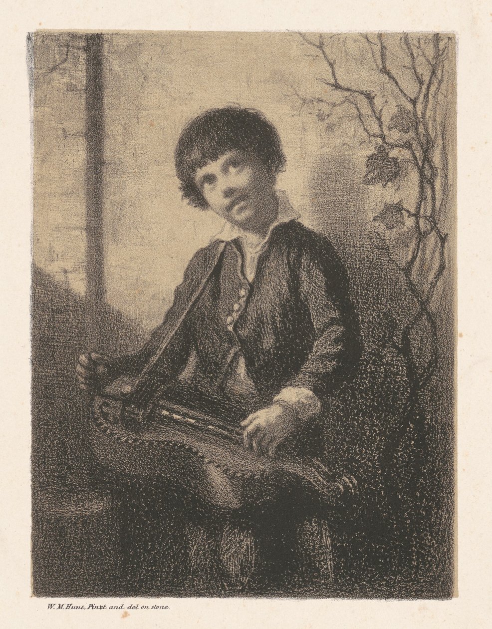 Le garçon à la vielle - William Morris Hunt
