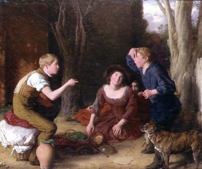 Le Butt, tirant une cerise - William Mulready