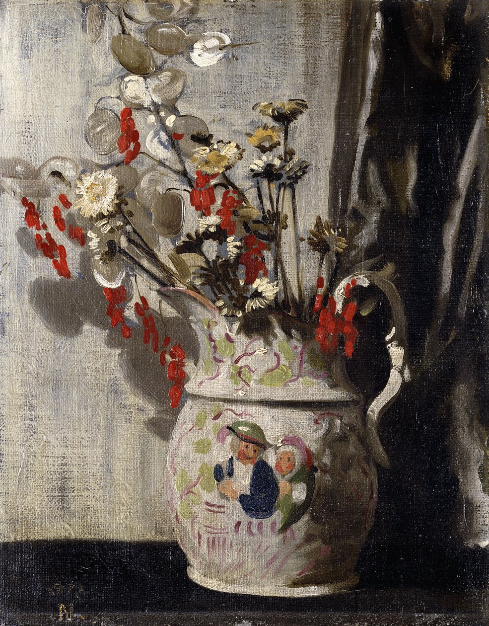 Un vase avec des lunaires - William Nicholson