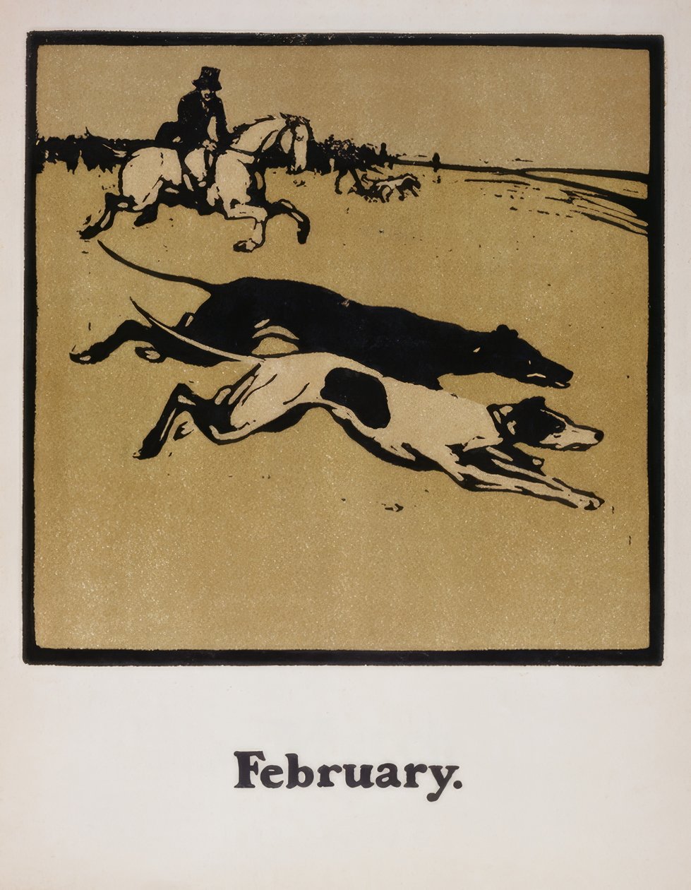 Chasse à cheval - William Nicholson