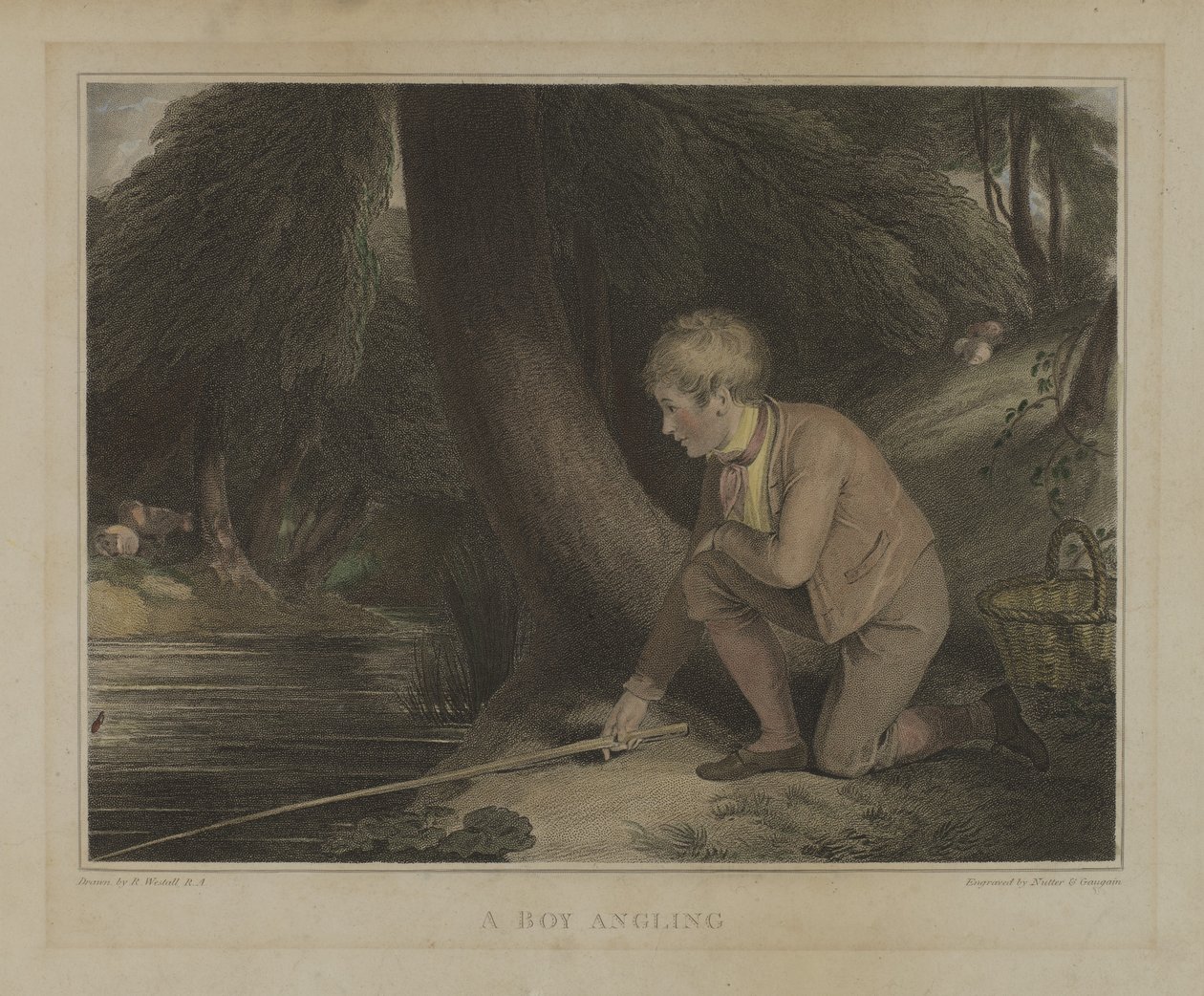 Un garçon à la pêche - William Nutter