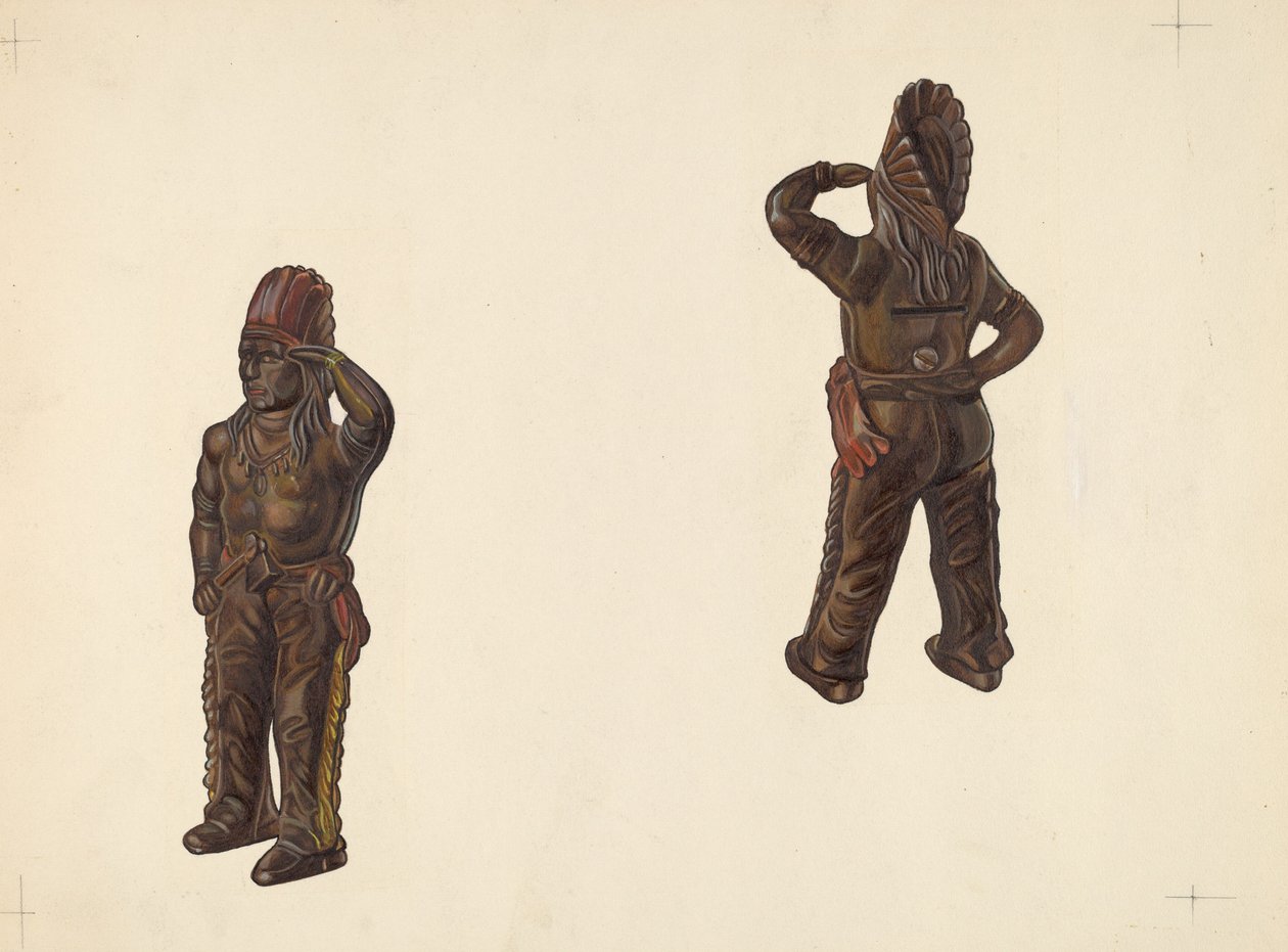Banque de pièces Chef Indien, vers 1938 - William O. Fletcher