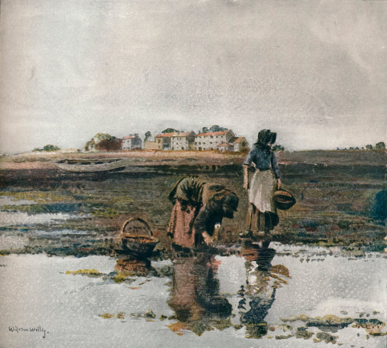 Ramassage de moules, vers 1908 - William Page Atkinson Wells