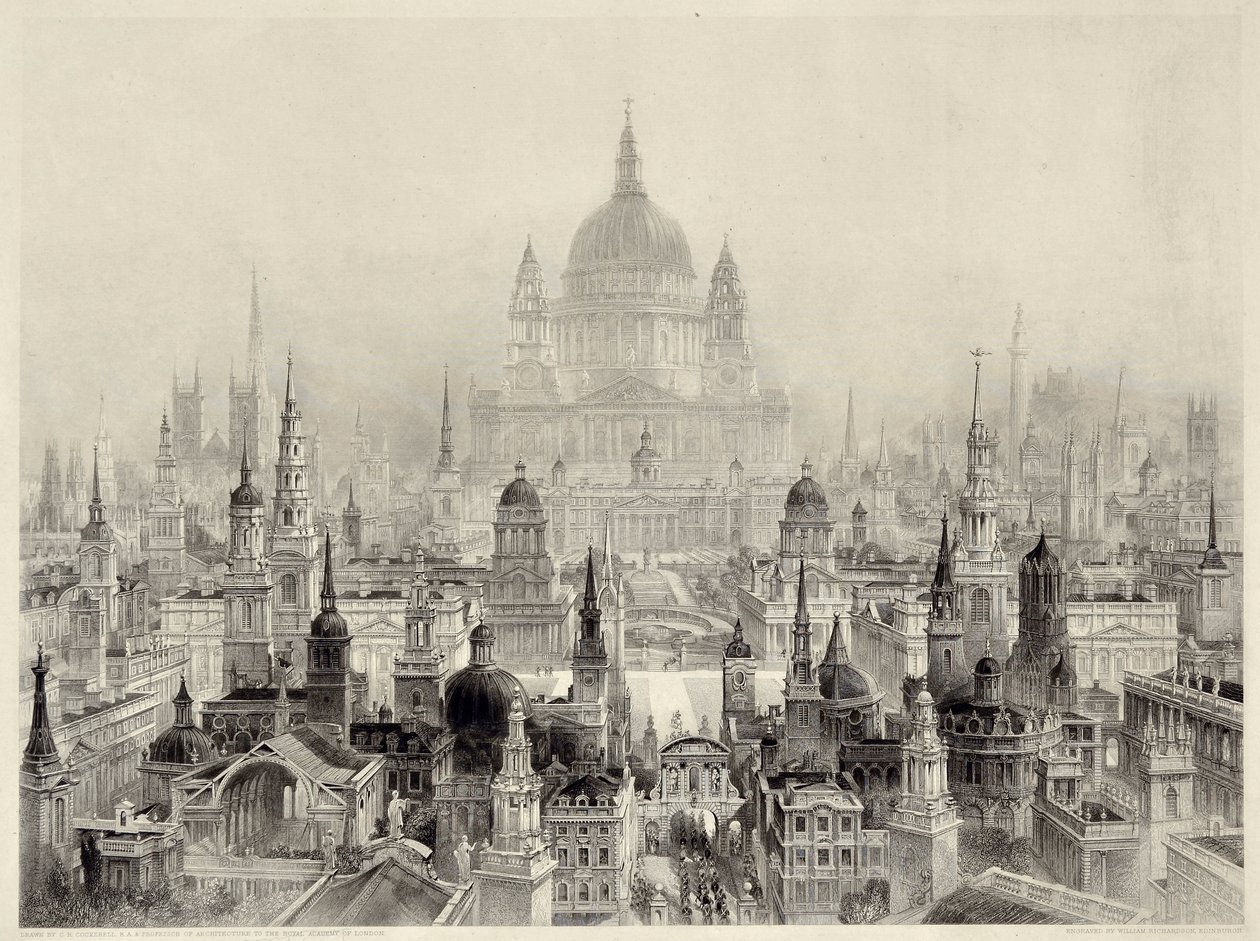Bâtiments principaux par Sir Christopher Wren - William Richardson