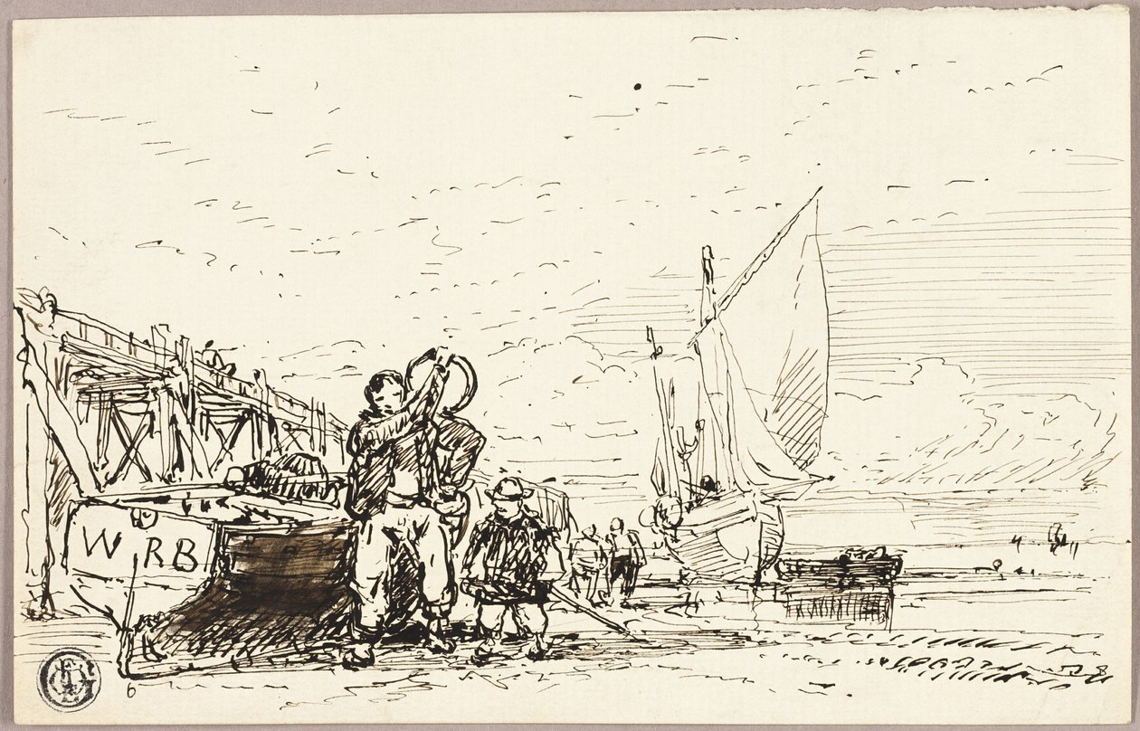 Scène portuaire - William Roxby Beverley