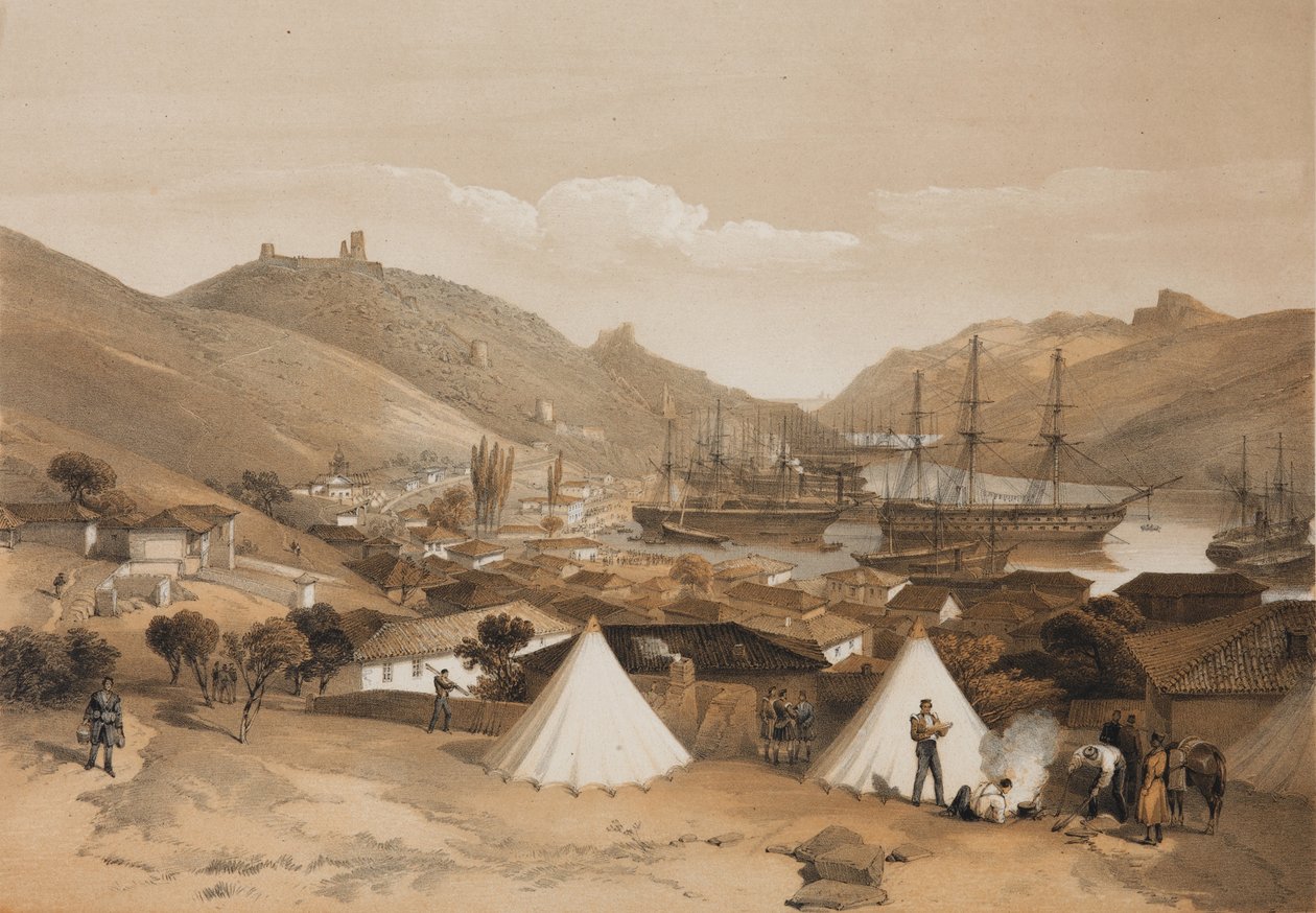 Balaclava. Vue sur la mer, 1855 - William Crimea Simpson