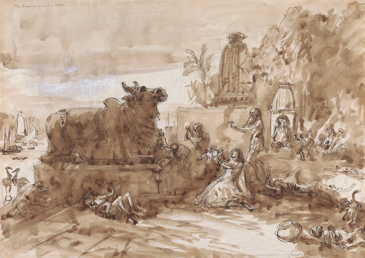 Famine en Inde - William Simpson