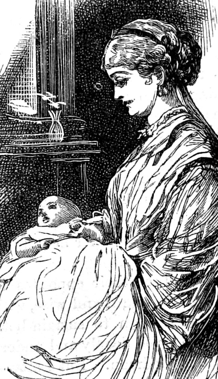 Une jeune mère allaitant son enfant - William Small