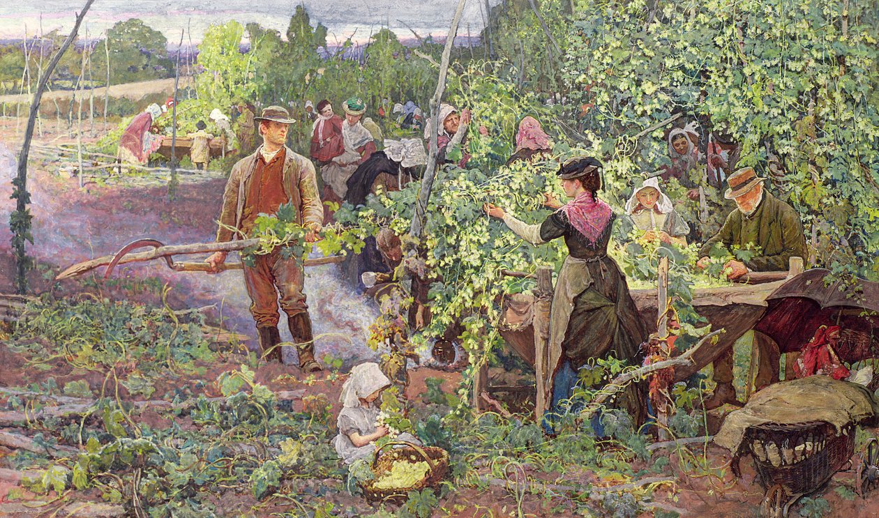 Cueilleurs de houblon, c.1870 - William Small