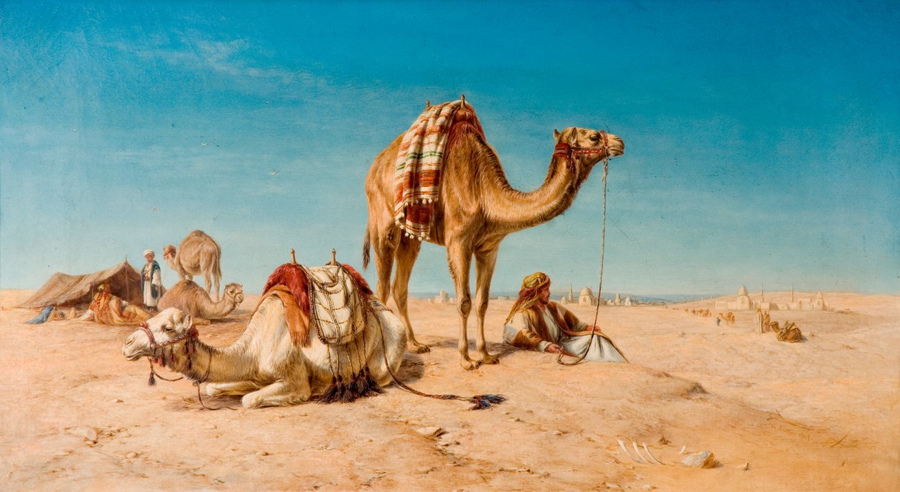 Une halte dans le désert, 1867 - William Snr. Luker