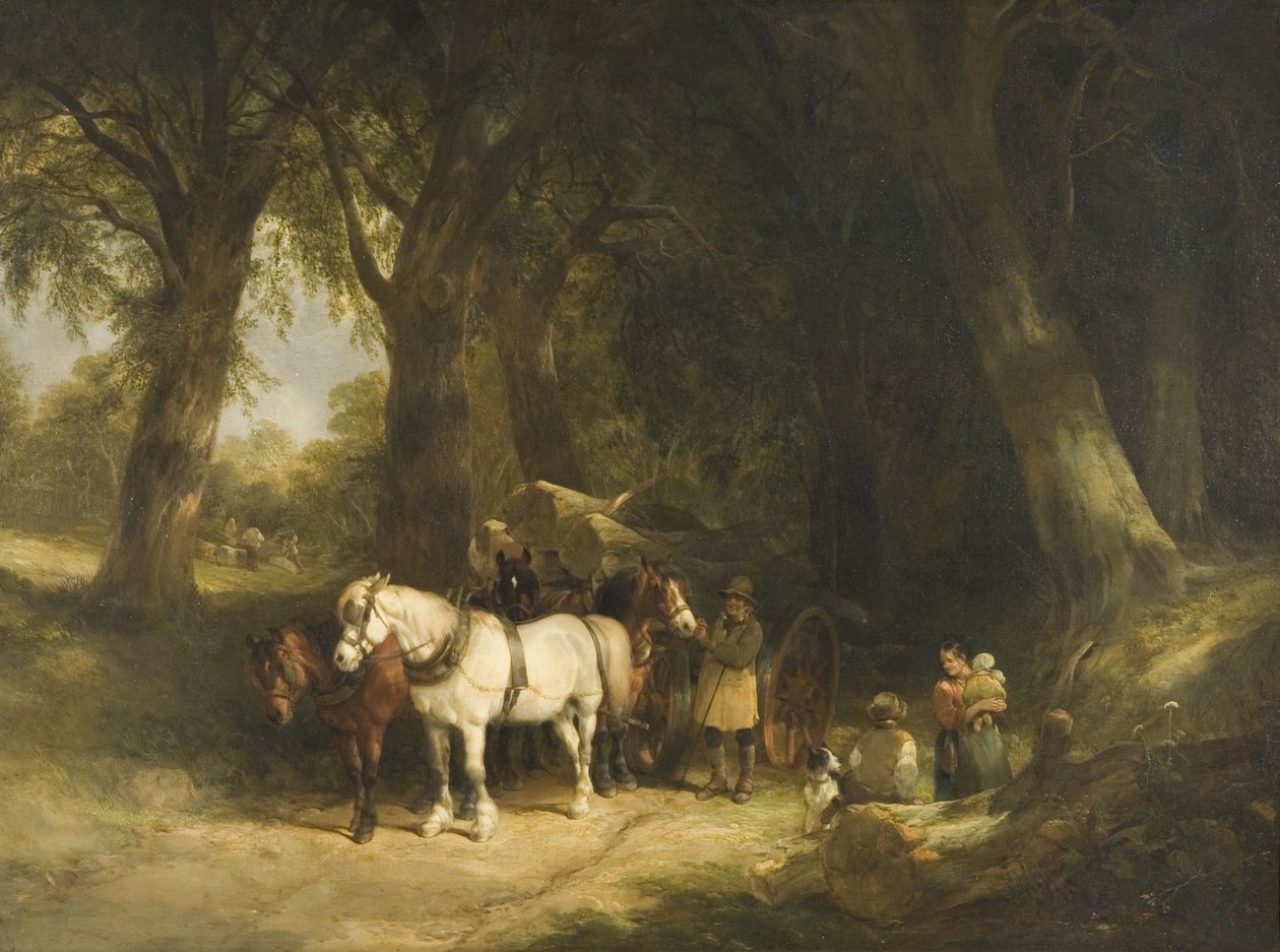 Le Chariot de bois - William Snr. Shayer