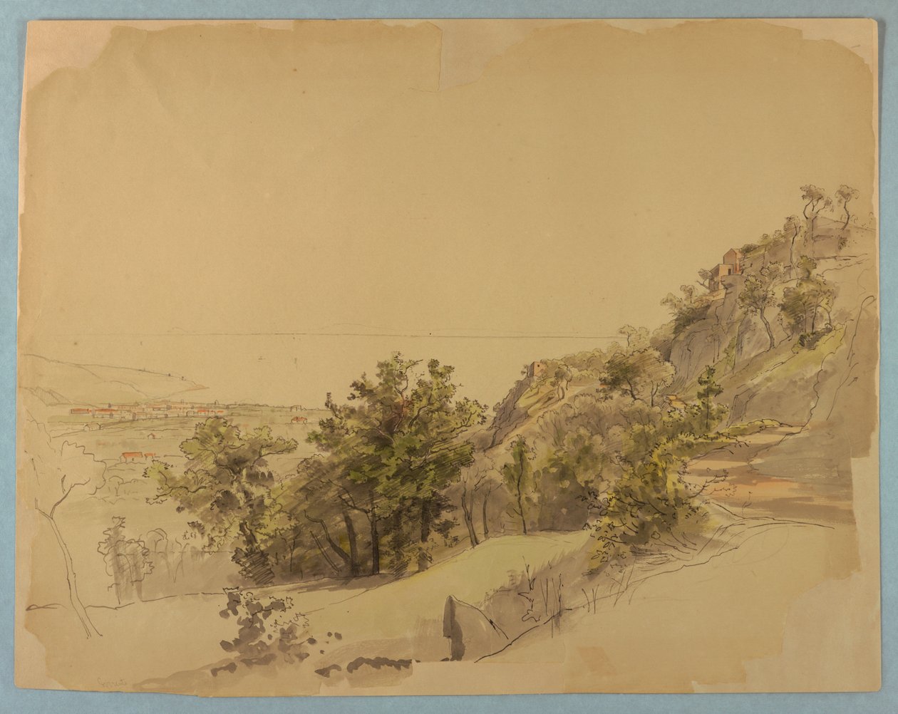 Étude de paysage, Sorrente, Italie - William Stanley Haseltine