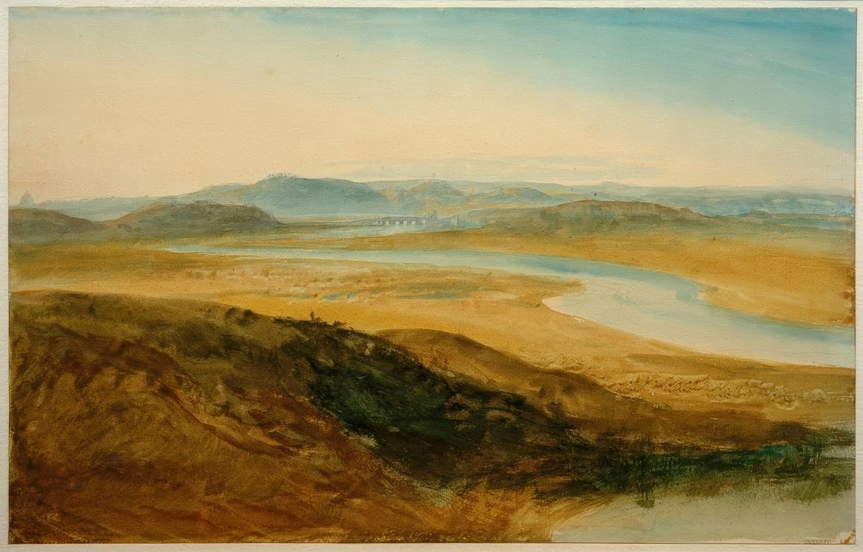 Campagne romaine : Le Tibre depuis Castel Giubelio - Joseph Mallord William Turner