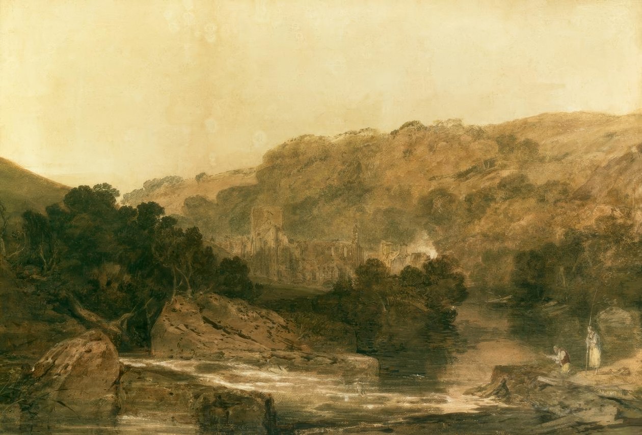 Vue de Brinkburn Priory, Northumberland - Joseph Mallord William Turner