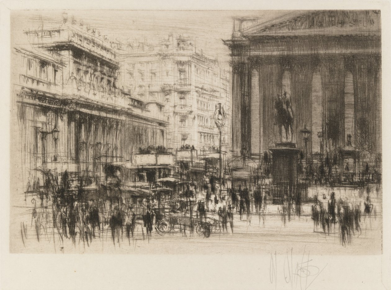 London Set : Bank (avec le Royal Exchange) - William Walcot