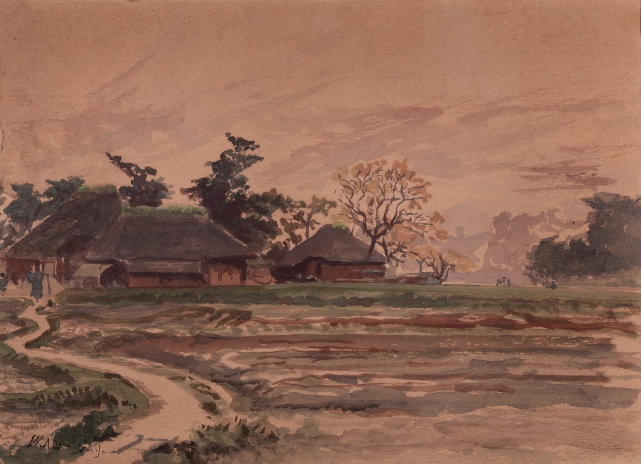 Paysage avec maisons - Winckworth Allan Gay