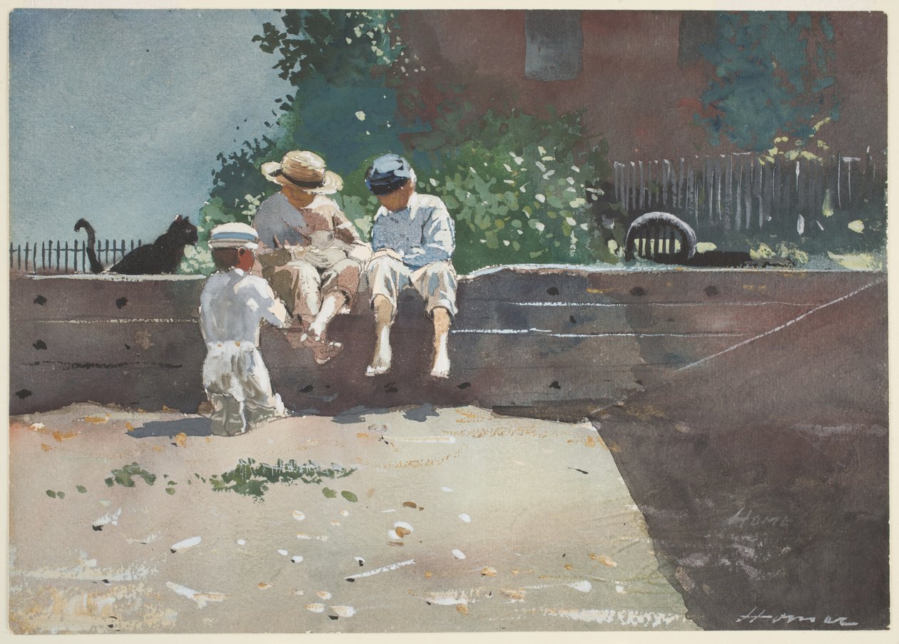 Garçons et chaton, 1873 - Winslow Homer