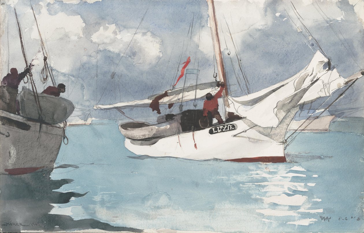 Bateaux de pêche, Key West - Winslow Homer