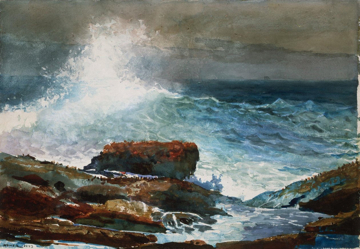 Marée montante, Scarboro, Maine - Winslow Homer