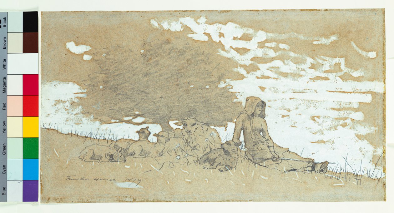Une bergère, 1879 - Winslow Homer