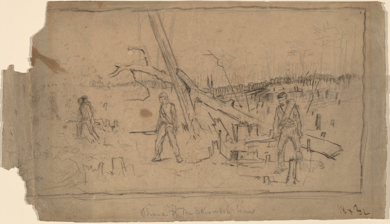 Avancée de la ligne de tirailleurs - Winslow Homer