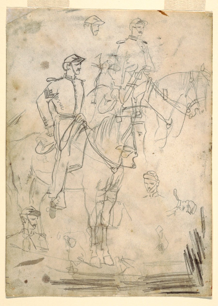 Dessin, deux croquis d