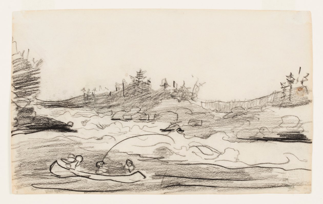 Pêcheurs dans les rapides - Winslow Homer